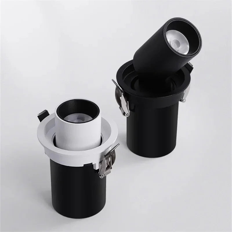 Recessed LED Spotlight Adjustable Tilt and Pull-Down Head