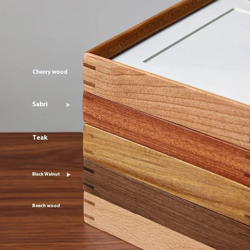 Solid Wood Picture Frame with Mat Mortise and Tenon Joinery