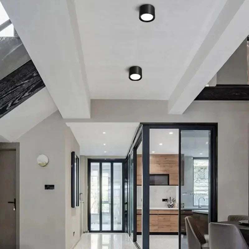 Surface Mount LED Ceiling Light, Mounts Flat with No Cut-Out