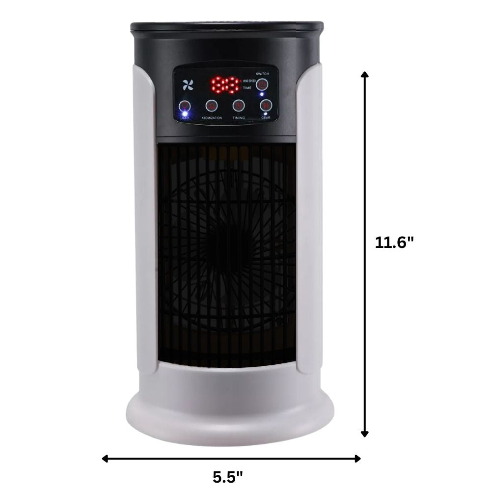 Portable Evaporative Air Cooler Windowless with Timer and Wheels