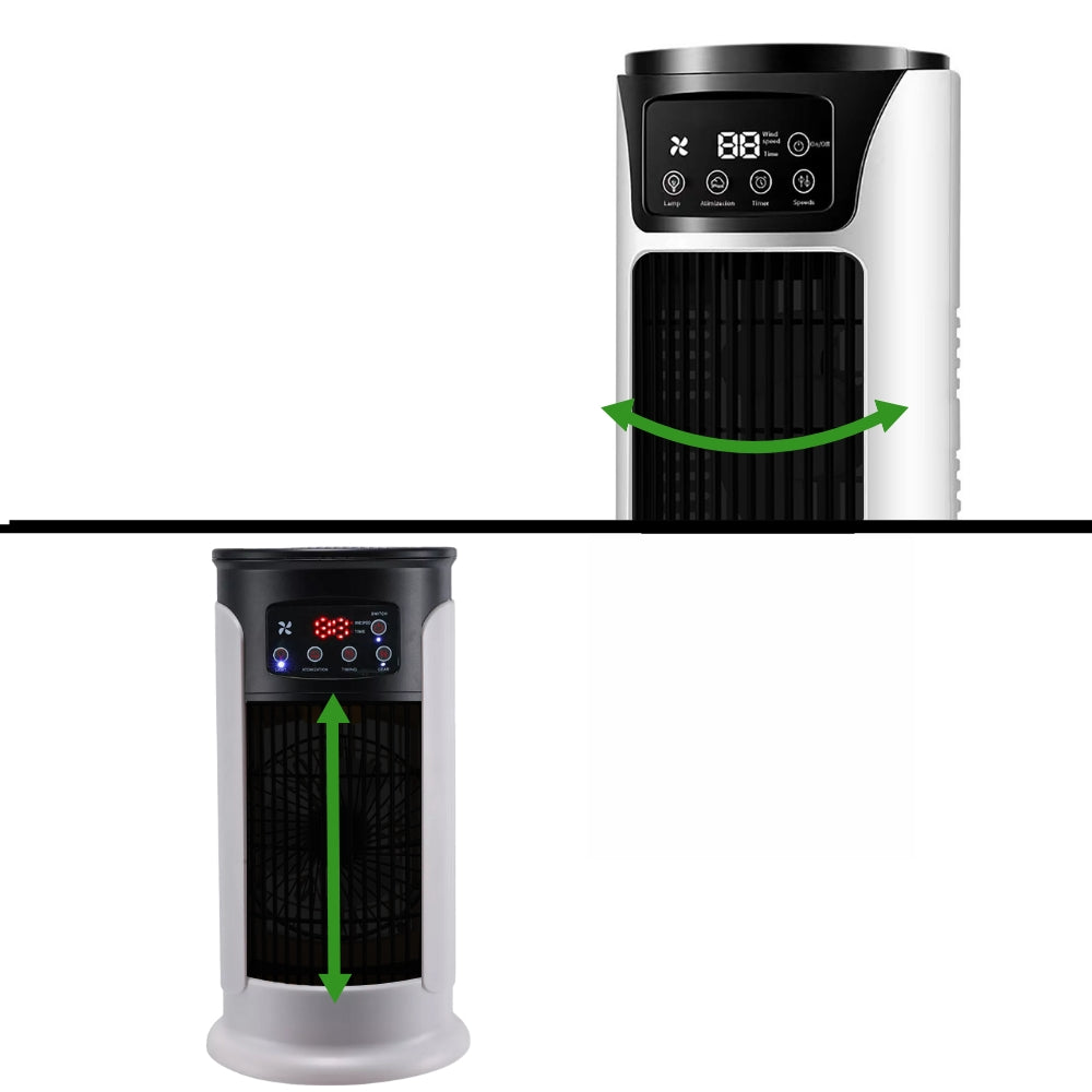 Portable Evaporative Air Cooler Windowless with Timer and Wheels