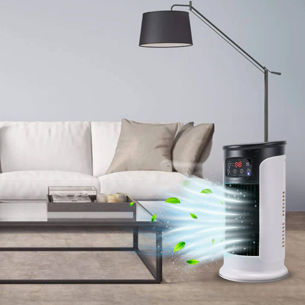 Portable Evaporative Air Cooler Windowless with Timer and Wheels