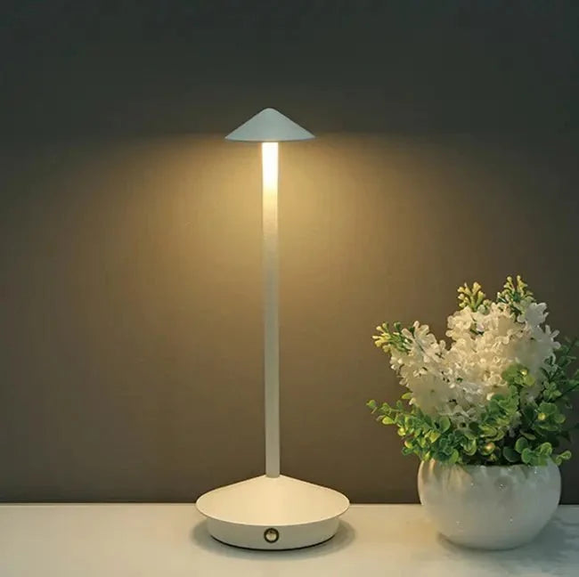 Cordless Desk Lamp Rechargeable Touch Dimmable Warm Light for Nightstand