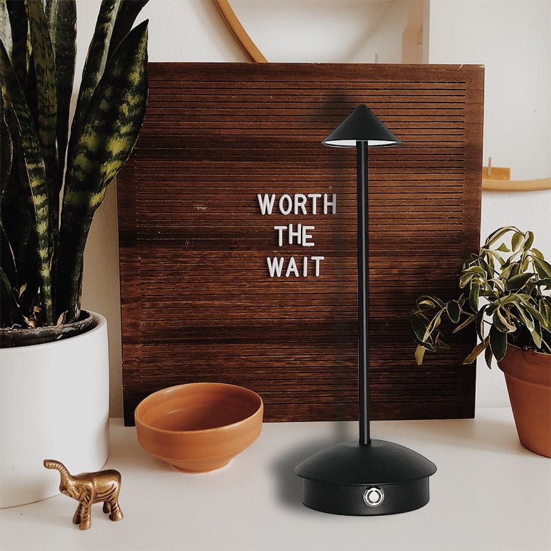 Cordless Desk Lamp Rechargeable Touch Dimmable Warm Light for Nightstand