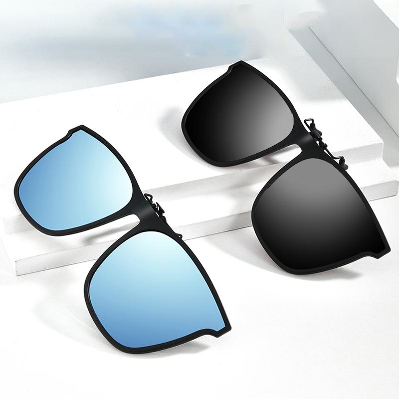 Polarized Clip On Sunglasses Flip Up Lenses for Prescription Glasses