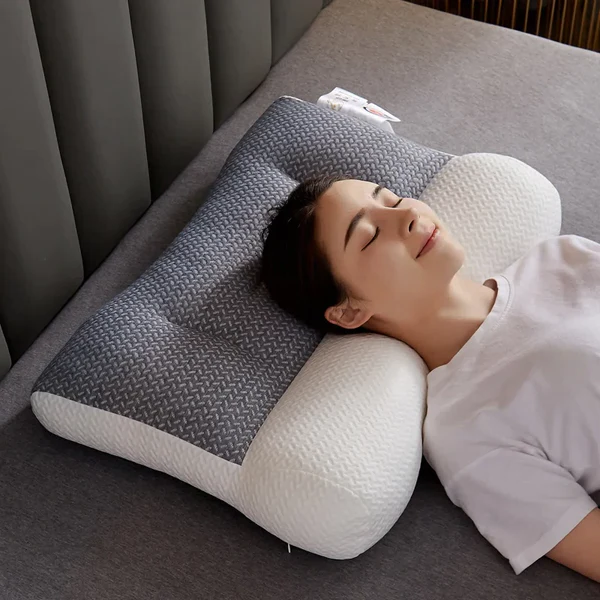 Contour Neck Pillow Soy Fiber Fill for Side and Back Sleepers