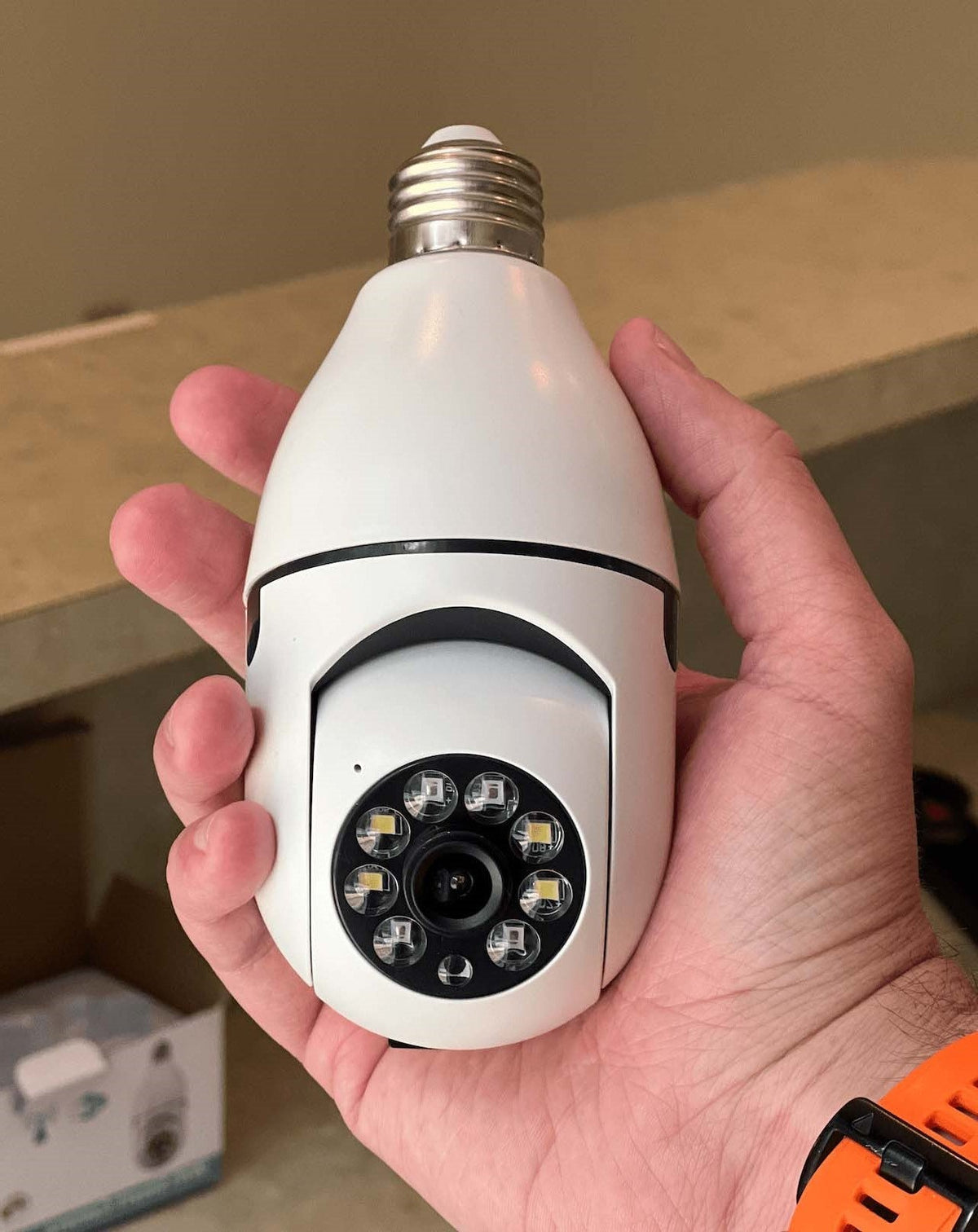Light Bulb Security Camera 1080P WiFi 360 Pan Two-Way Audio