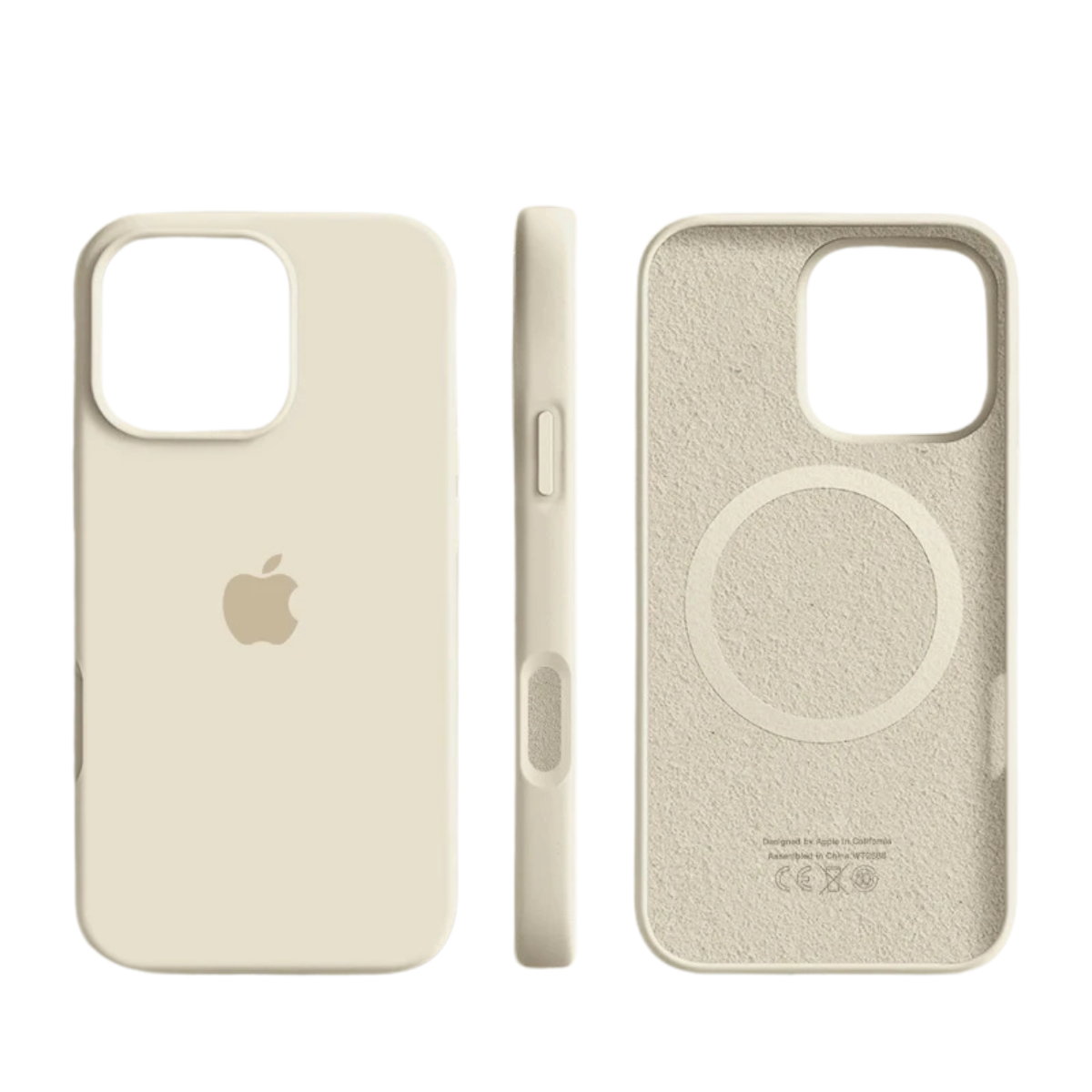 MagSafe Silicone iPhone Case Soft Touch Microfiber Lined Slim Cover