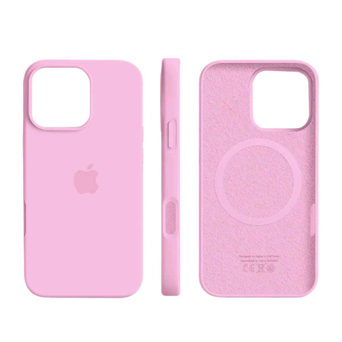 MagSafe Silicone iPhone Case Soft Touch Microfiber Lined Slim Cover