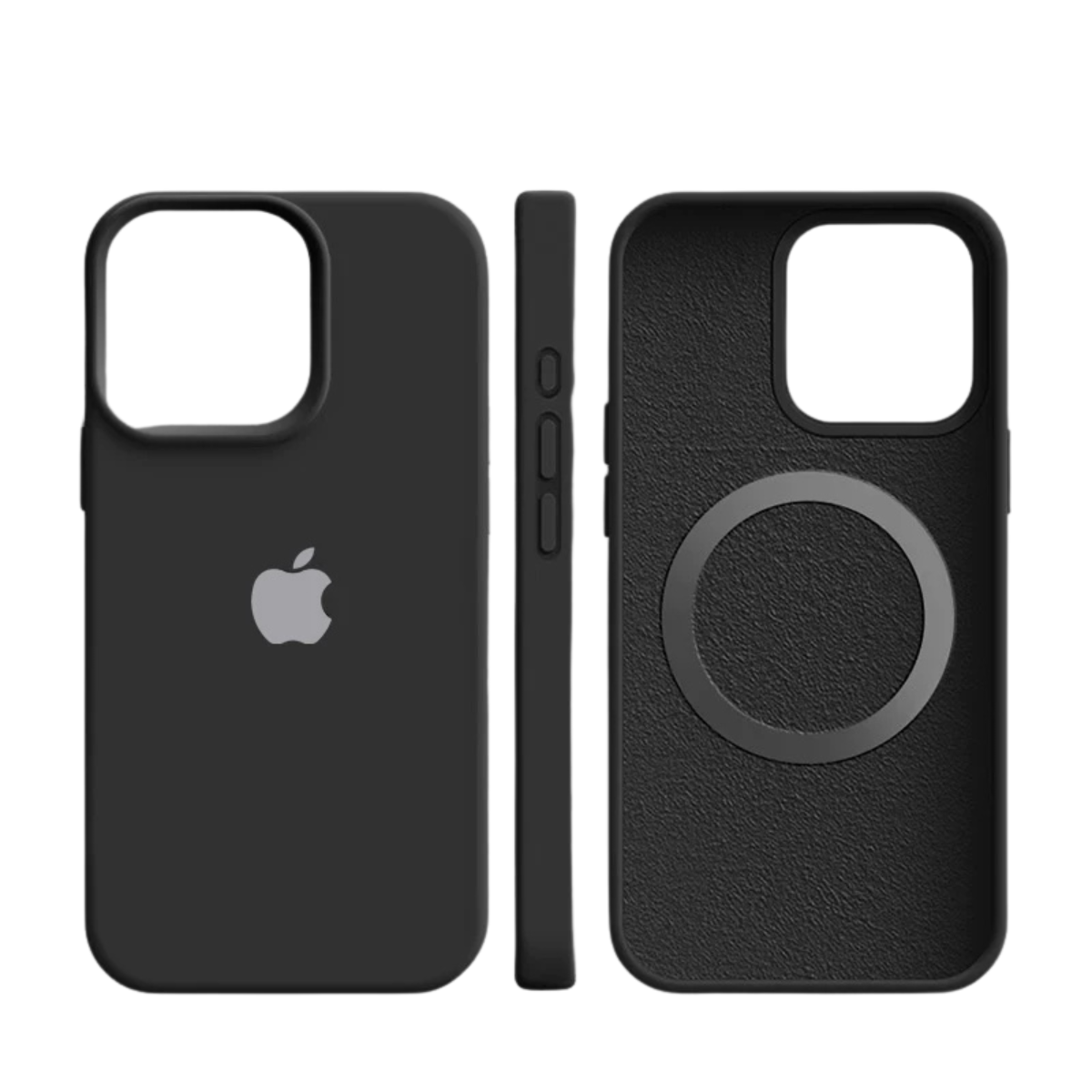 MagSafe Silicone iPhone Case Soft Touch Microfiber Lined Slim Cover
