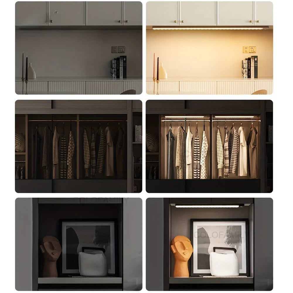 Motion Sensor Light Battery Operated Magnetic Mount for Closet and Hallway