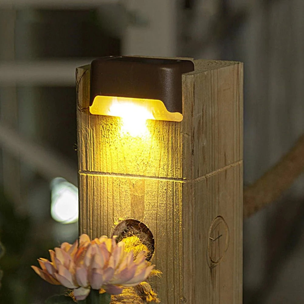 Solar Step Lights Outdoor Waterproof Dusk to Dawn for Deck Stairs and Path