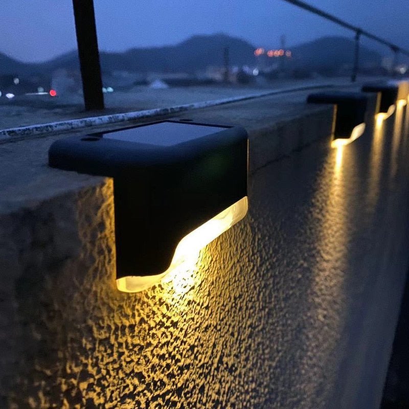 Solar Step Lights Outdoor Waterproof Dusk to Dawn for Deck Stairs and Path