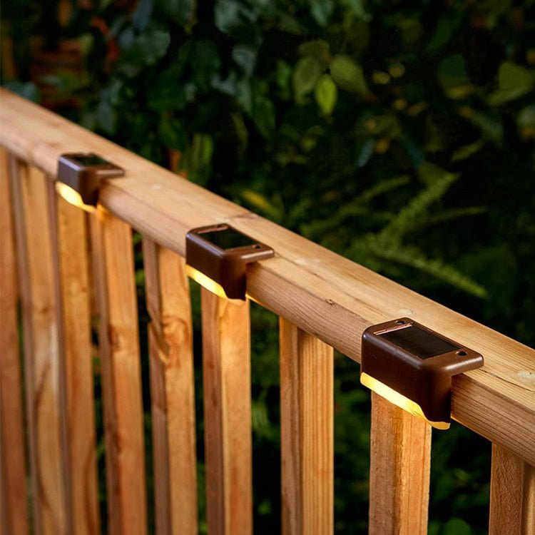 Solar Step Lights Outdoor Waterproof Dusk to Dawn for Deck Stairs and Path