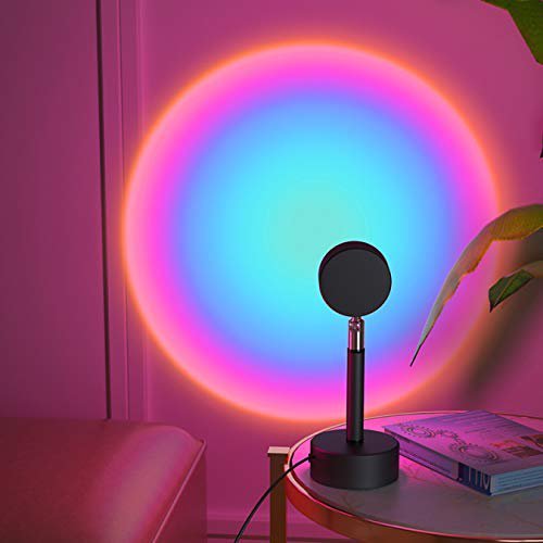 Sunset Lamp Projection Light Rainbow Halo for Bedroom Wall and Photography