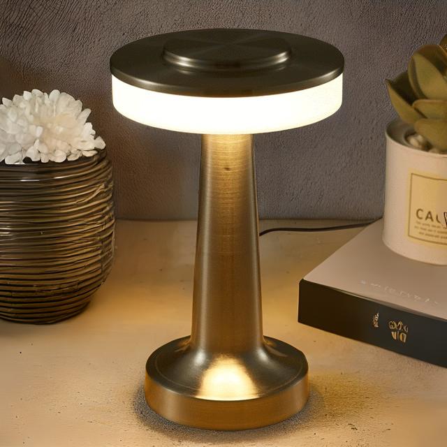 Touch Lamp Rechargeable Dimmable Bedside Night Light for Nursery and Camping