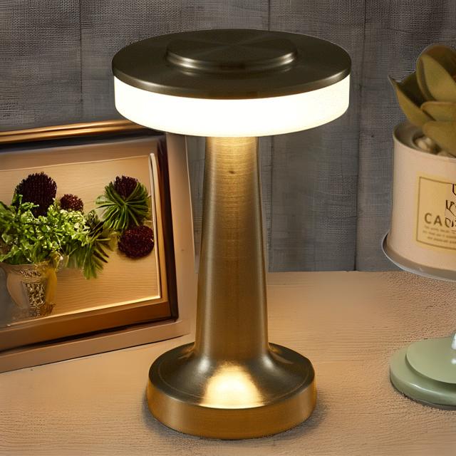 Touch Lamp Rechargeable Dimmable Bedside Night Light for Nursery and Camping