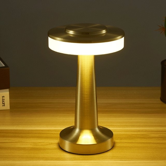 Touch Lamp Rechargeable Dimmable Bedside Night Light for Nursery and Camping