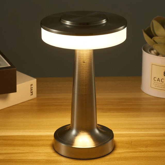 Touch Lamp Rechargeable Dimmable Bedside Night Light for Nursery and Camping