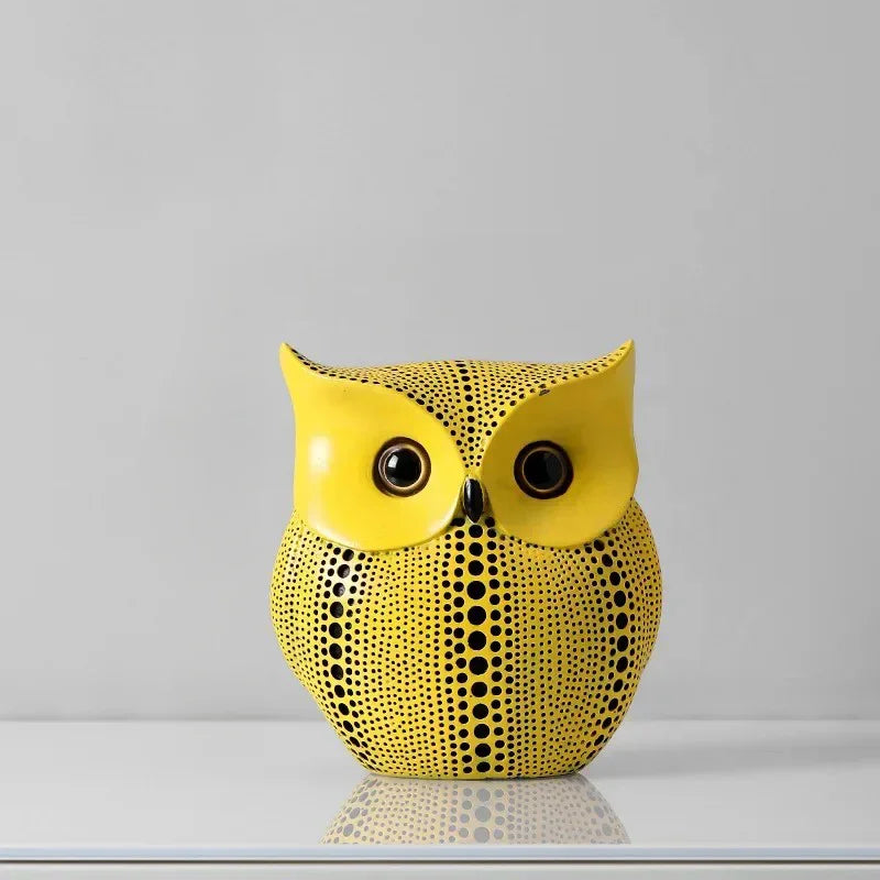 Polka Dot Decorative Figurine for Shelf and Desk