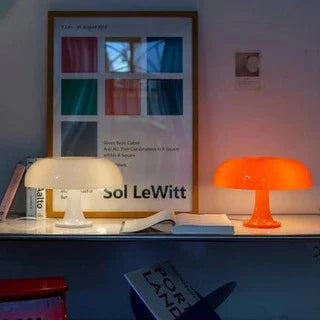 Mushroom Table Lamp Retro Dome Shade Bedside