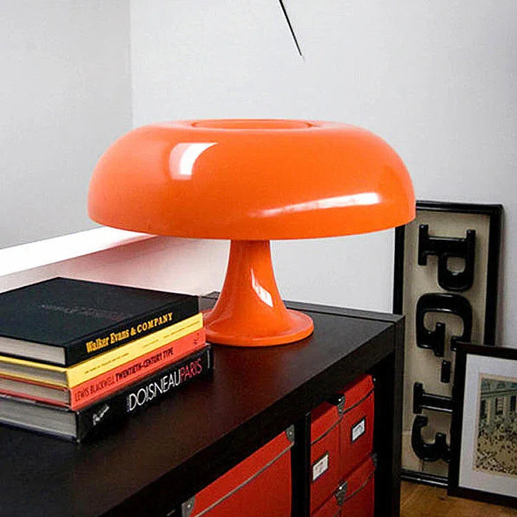 Mushroom Table Lamp Retro Dome Shade Bedside