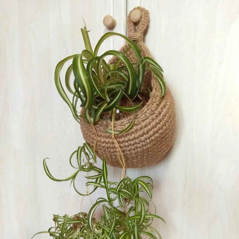 Hanging Woven Storage Baskets Wall Mounted for Kitchen Fruit and Vegetables